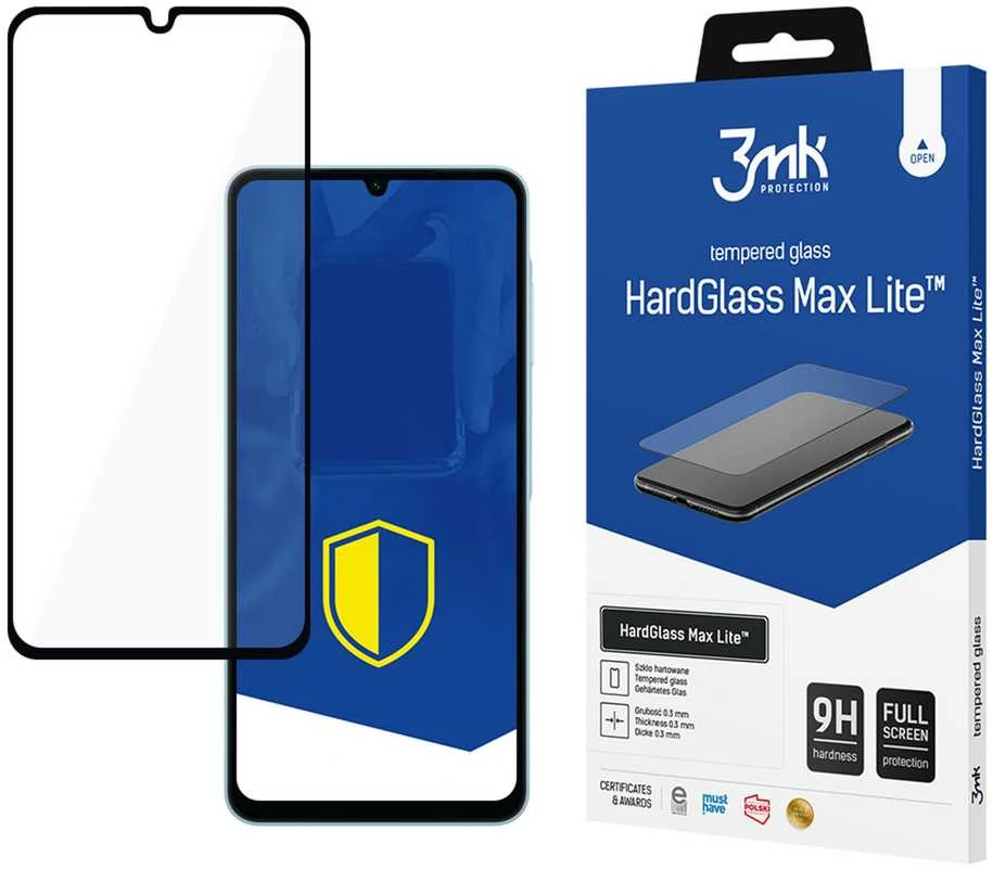 Samsung Galaxy A06 - 3mk HardGlass Max Lite Juodas