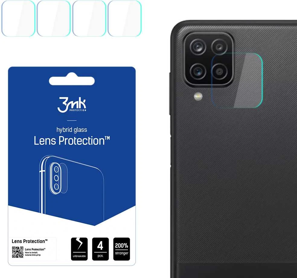LCD apsauginė plėvelė kamerai 3MK Flexible Glass Lens Samsung A125 A12
