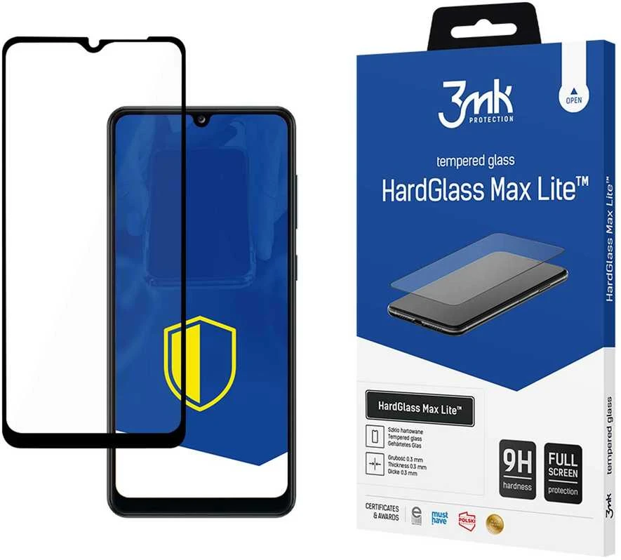 3MK BL HG Max Lite Samsung, Galaxy A02/A02s/A12, skaidrus, ekrano apsauga, grūdintas stiklas 9H