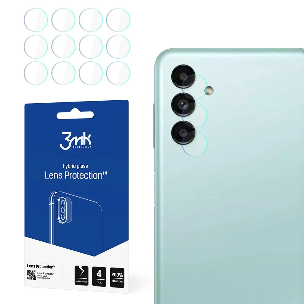 3MK objektyvo apsauga Samsung A136 A13 5G kameros objektyvo apsauga 4vnt
