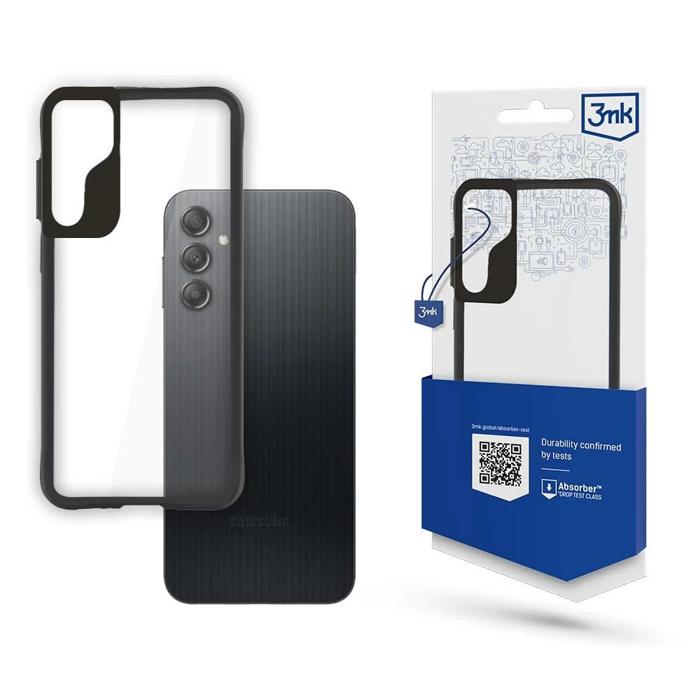 Samsung Galaxy A14 5G / Galaxy A14 Series 3mk Satin Armor+ - dėklas telefonui juodos spalvos