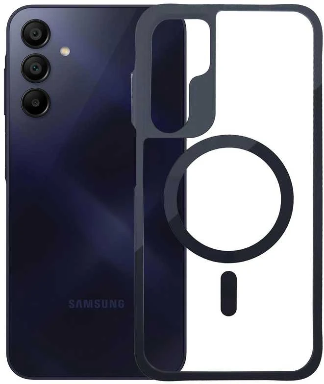 Dėklas 3mk Satin Armor MagCase, skirtas Samsung Galaxy A15 5G – skaidrus
