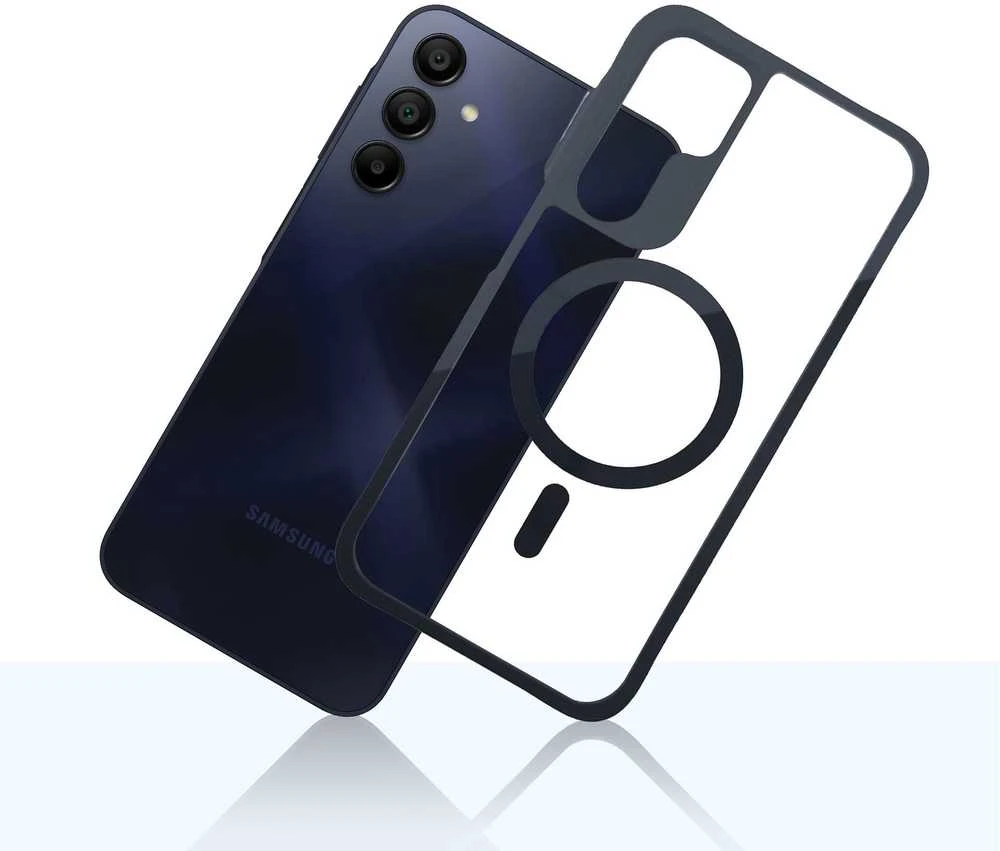 Dėklas 3mk Satin Armor MagCase, skirtas Samsung Galaxy A15 5G – skaidrus