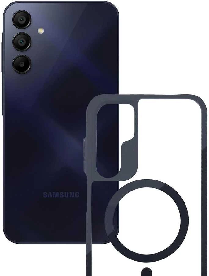 Dėklas 3mk Satin Armor MagCase, skirtas Samsung Galaxy A15 5G – skaidrus