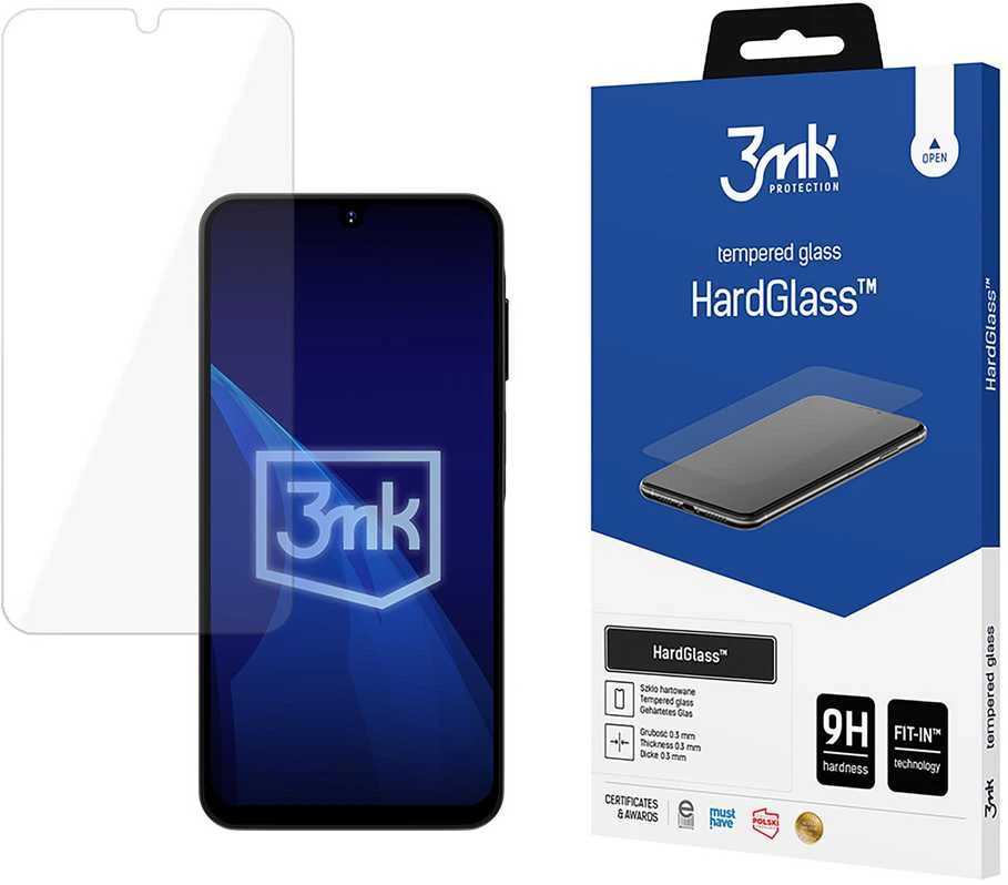 LCD apsauginis stikliukas 3mk Hard Glass Samsung A165 A16 4G/A166 A16 5G/A175 A17 4G/A176 A17 5G