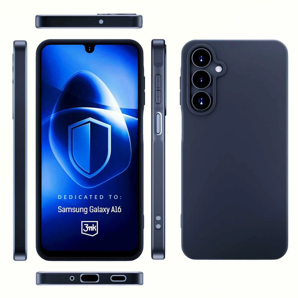 Dėklas 3mk Matt Case Samsung A165 A16 4G/A166 A16 5G juodas