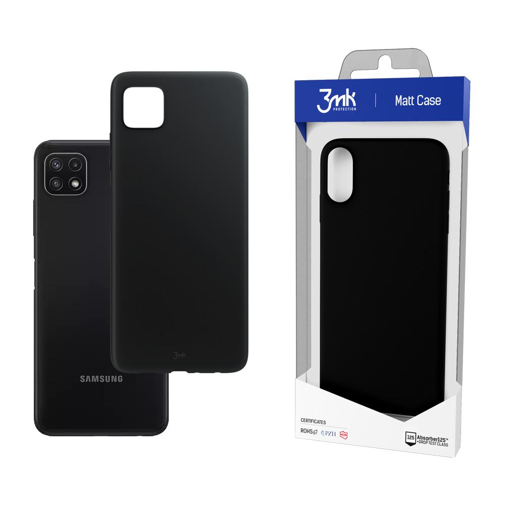 Samsung Galaxy A22 5G - 3mk Matt dėklas telefonui juodos spalvos