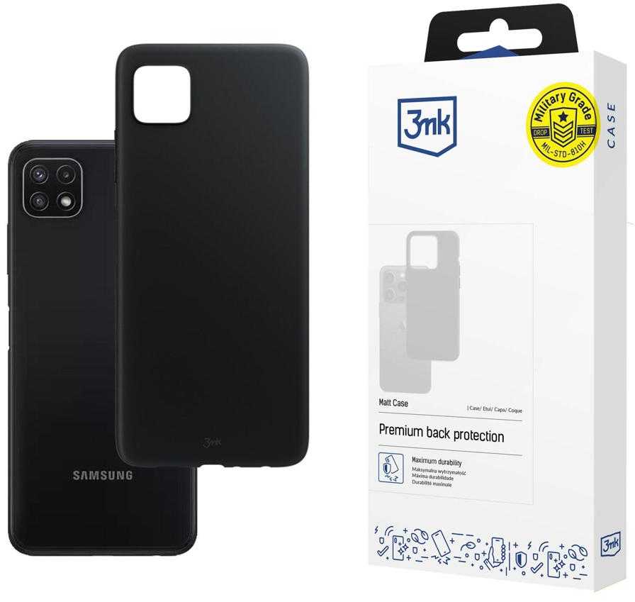 Samsung Galaxy A22 5G - 3mk Matt dėklas telefonui juodos spalvos