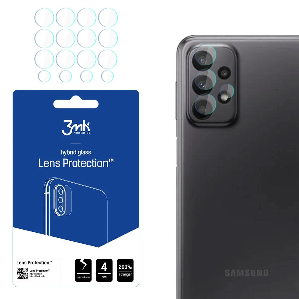 3MK objektyvo apsauga Samsung A23 4G A235 fotoaparato objektyvo apsauga 4vnt