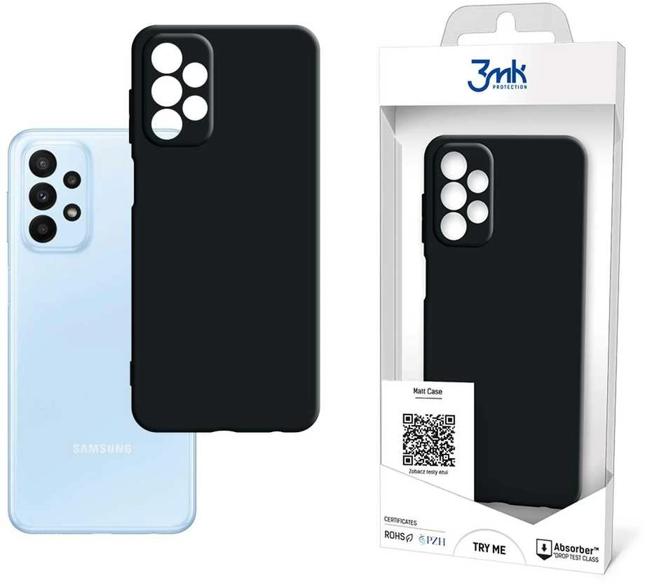 Dėklas 3mk Matt Case Samsung A235 A23 4G/A236 A23 5G juodas