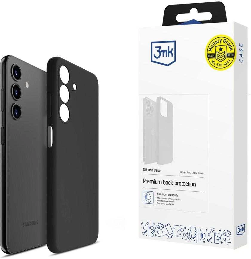 3MK Silicone Dėklas Samsung Galaxy A24 4G A245 juodos spalvos