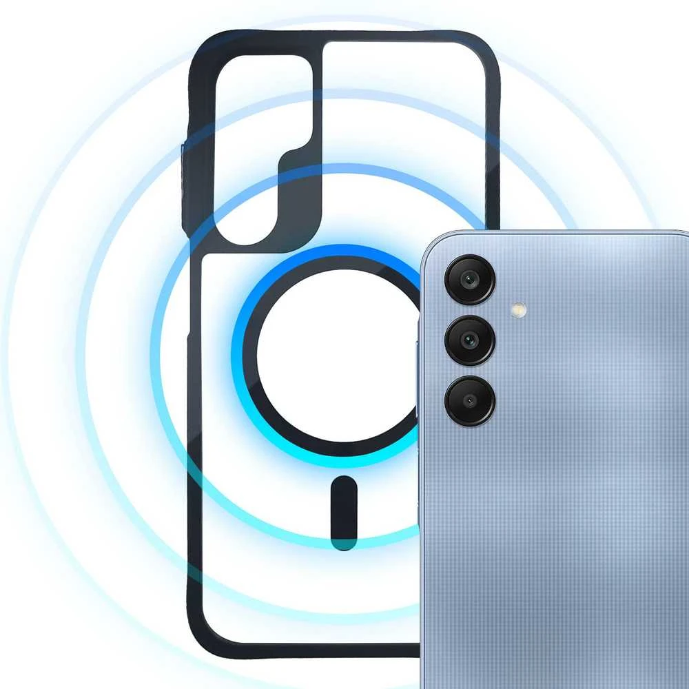 Dėklas 3mk Satin Armor MagCase, skirtas Samsung Galaxy A25 5G – skaidrus