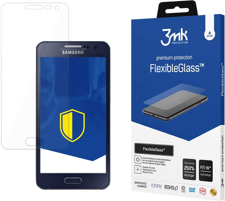 3MK FlexibleGlass, skirtas Samsung Galaxy A3 (F3MK_FLEXGLASS_SAMGA3)