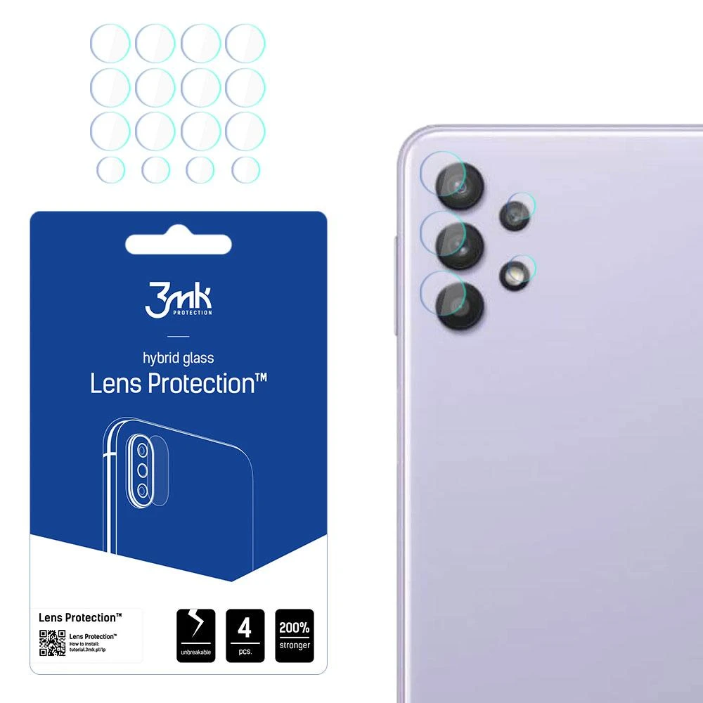 3MK objektyvo apsauga Samsung A33 5G A336 fotoaparato objektyvo apsauga 4vnt
