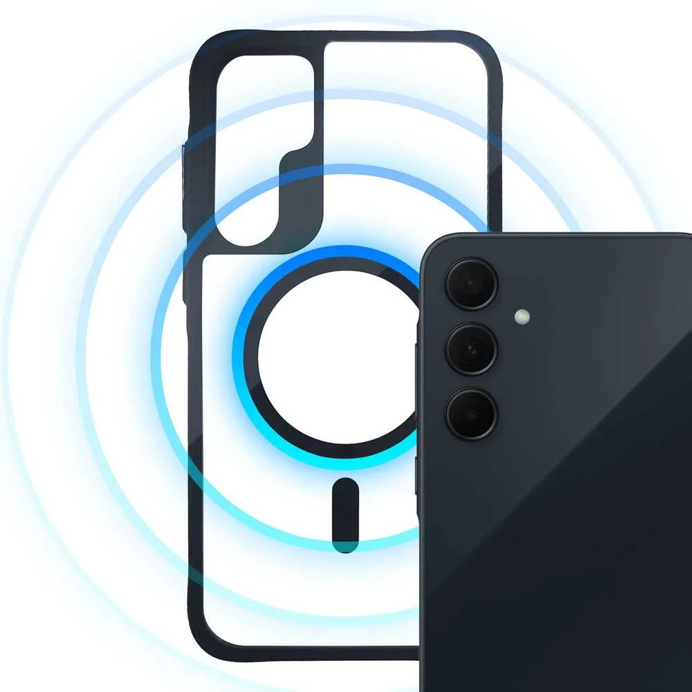 Dėklas 3mk Satin Armor MagCase, skirtas Samsung Galaxy A35 5G – skaidrus