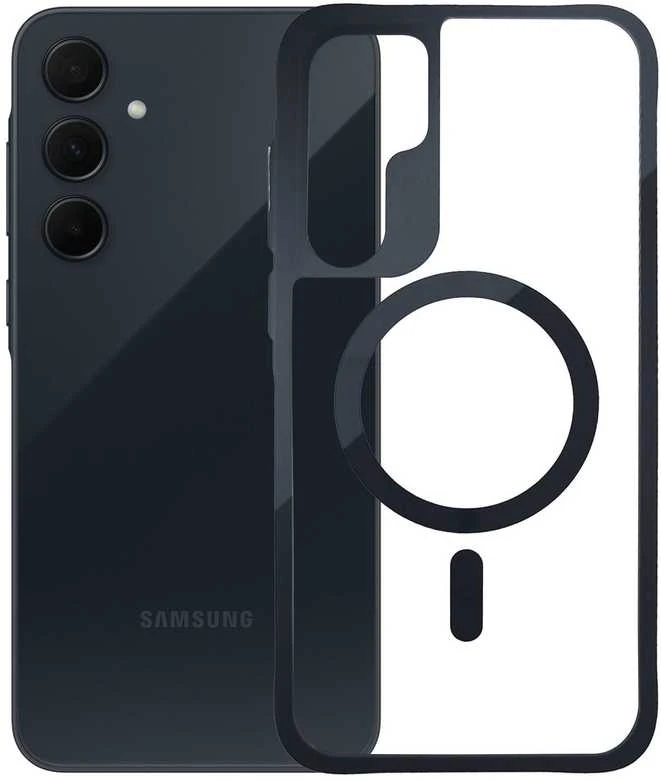Dėklas 3mk Satin Armor MagCase, skirtas Samsung Galaxy A35 5G – skaidrus