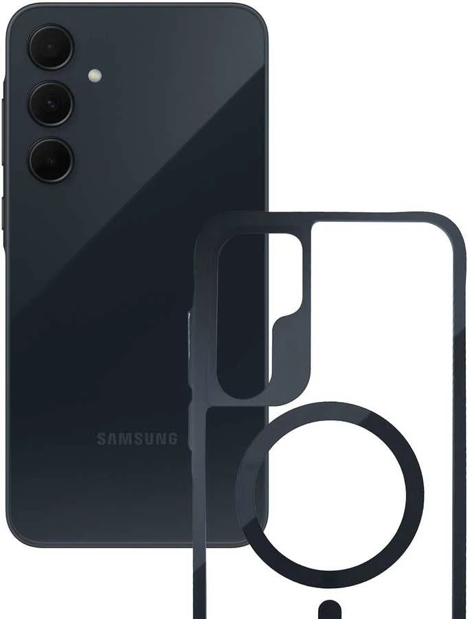 Dėklas 3mk Satin Armor MagCase, skirtas Samsung Galaxy A35 5G – skaidrus