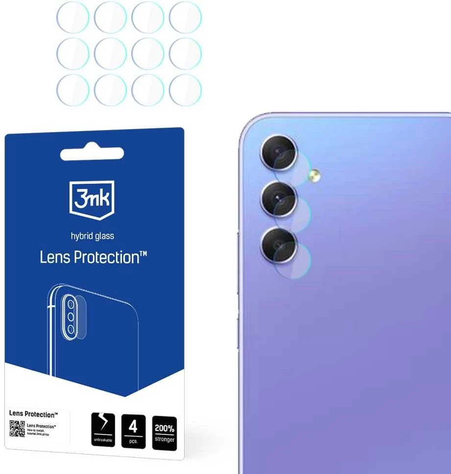 3MK objektyvo apsauga Samsung A35/A55 5G kameros objektyvo apsauga 4 vnt.