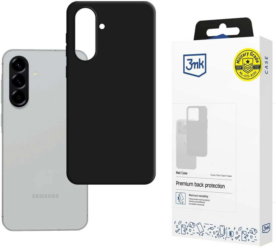 Dėklas 3mk Matt Case Samsung A366 A36 5G/A566 A56 5G 5G juodas