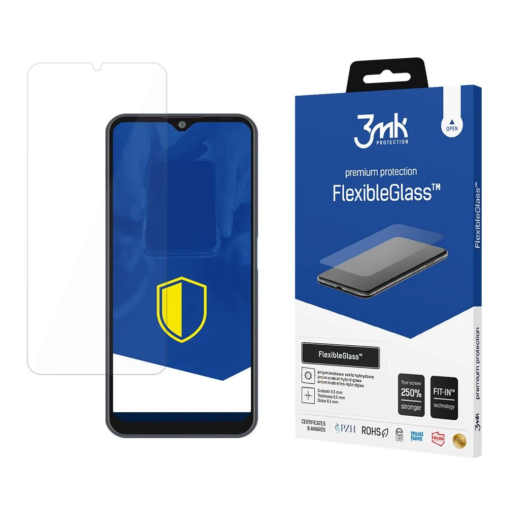 3MK FlexibleGlass ekrano apsauga, Samsung, Galaxy A50, hibridinis stiklas, skaidrus