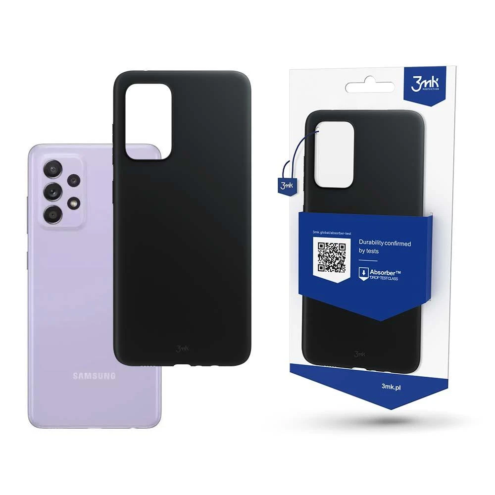3MK, skirtas Samsung Galaxy A52 4G/5G A52s 5G, Juodas, matinis dėklas