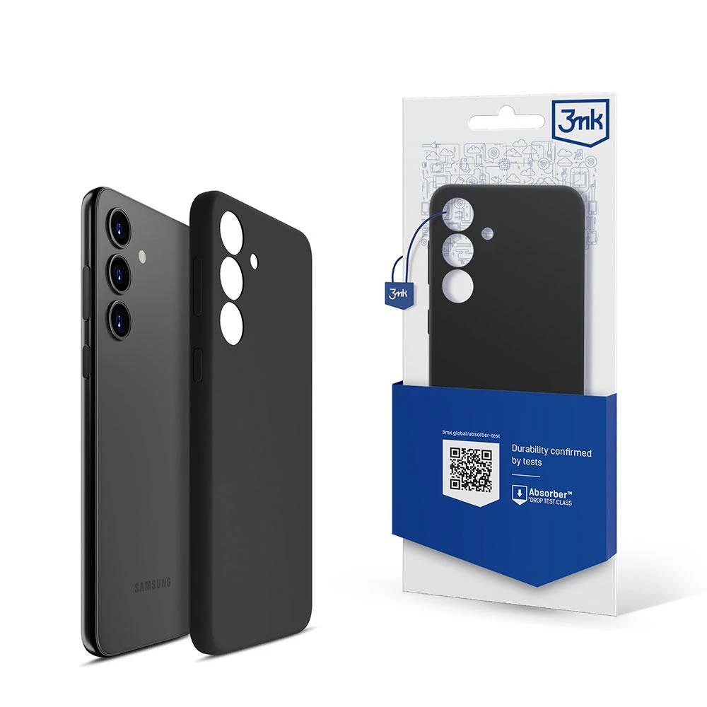 3MK Silicone Dėklas Samsung Galaxy A54 5G A546 juodos spalvos