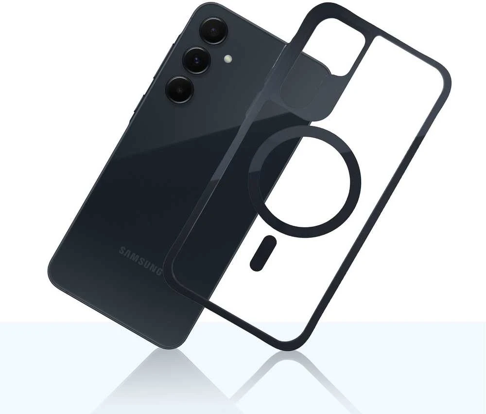 Dėklas 3mk Satin Armor MagCase, skirtas Samsung Galaxy A55 5G – skaidrus