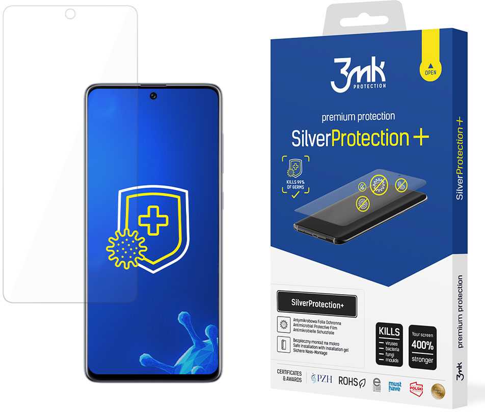 3MK Samsung Galaxy A71 5G Sidabrinis Protect+