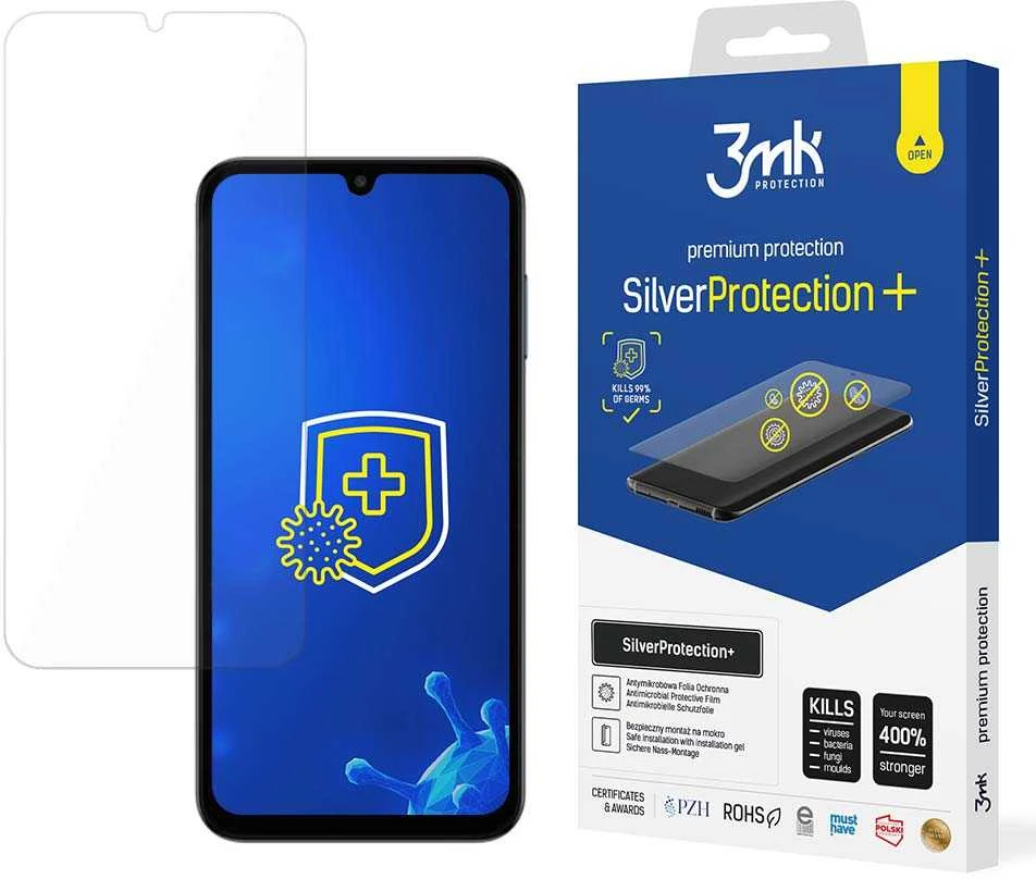 Nezatříděno 3MK SilverProtect+ Samsung M15 5G M156 antimikrobinė plėvelė, skirta šlapiam montavimui