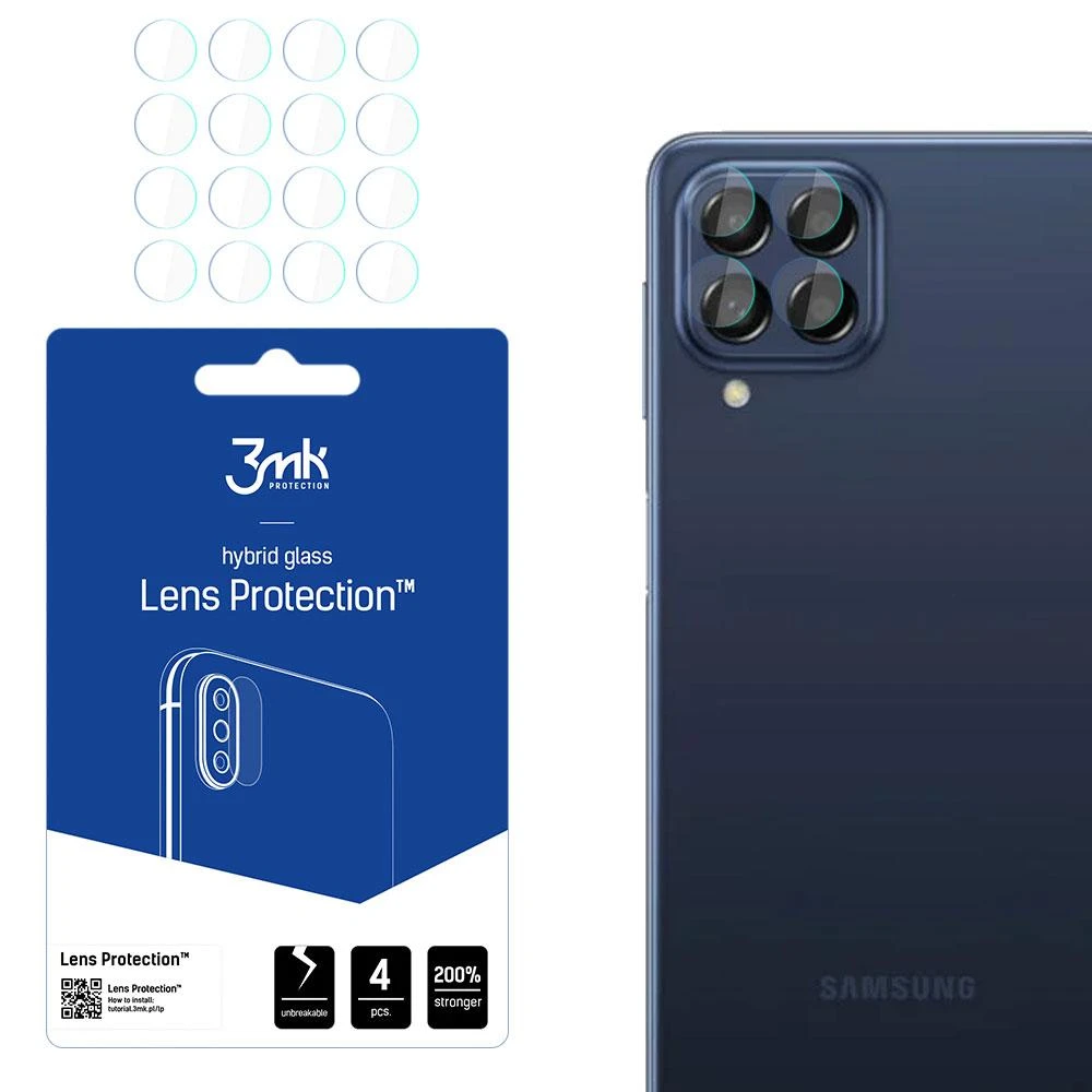 3MK Lens Protect Samsung M53 5G M536 fotoaparato objektyvo apsauga 4vnt