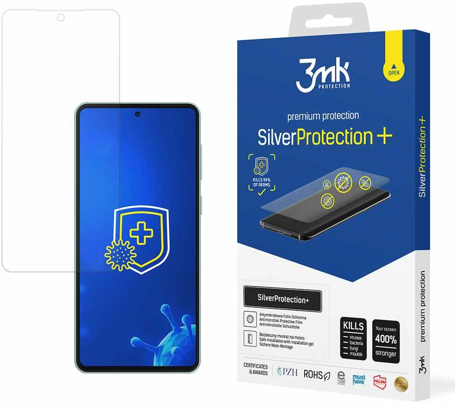 Nezatříděno 3MK SilverProtect+ antimikrobinė plėvelė Samsung Galaxy M55, skirta drėgnam montavimui