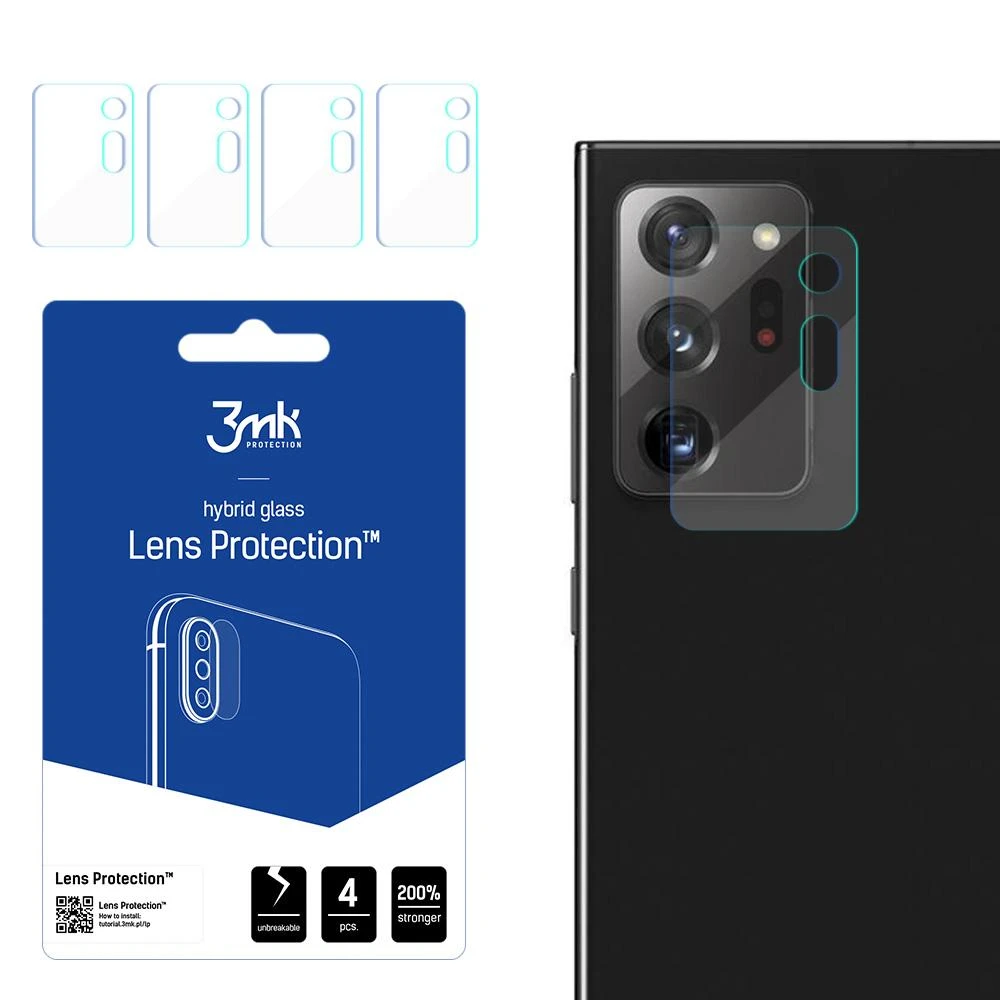 3MK objektyvo apsauga Samsung N986 Note 20 Ultra kameros objektyvo apsauga 4vnt