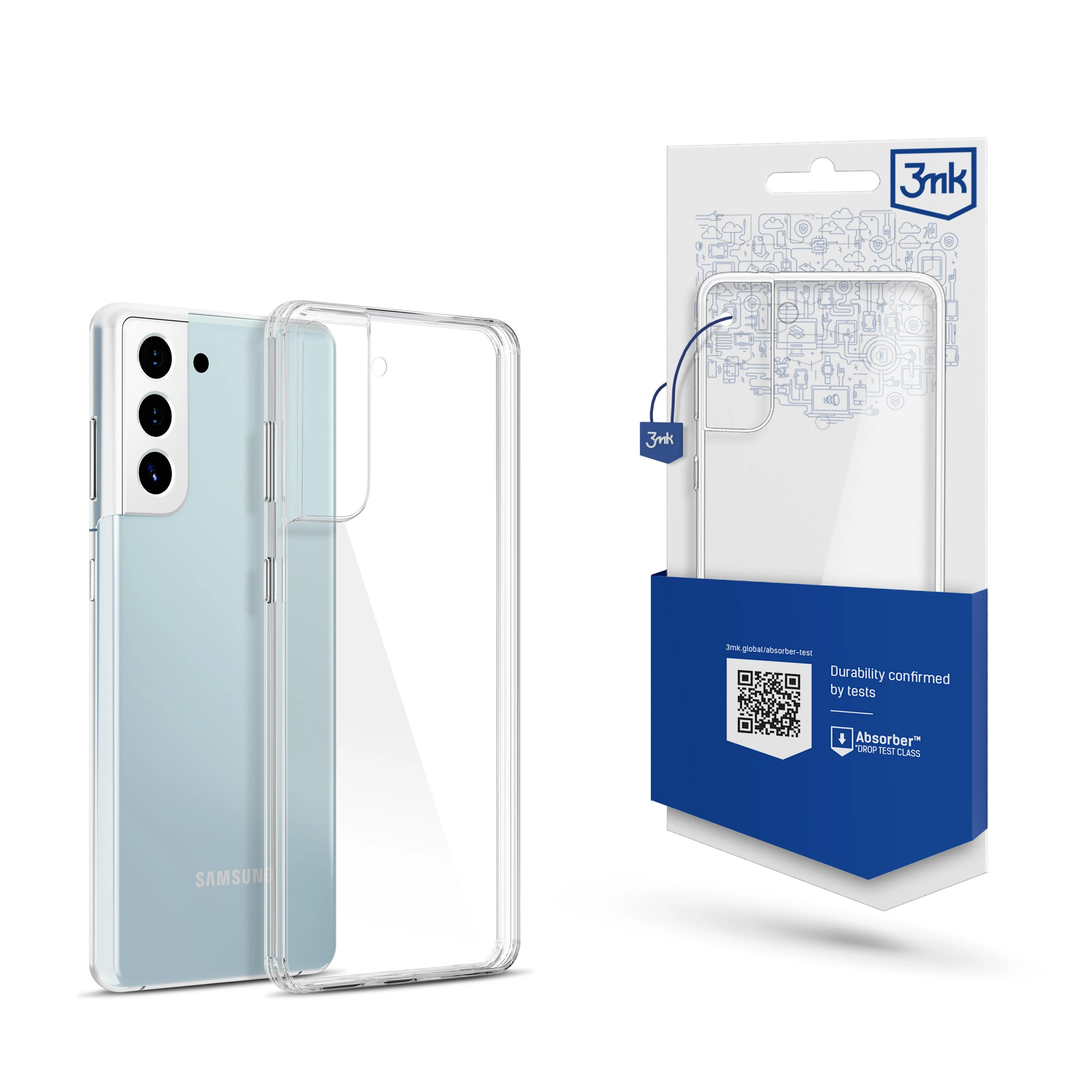 3MK ClearCase Samsung, Galaxy S21 Plus, TPU, skaidrus, skaidrus telefono dėklas