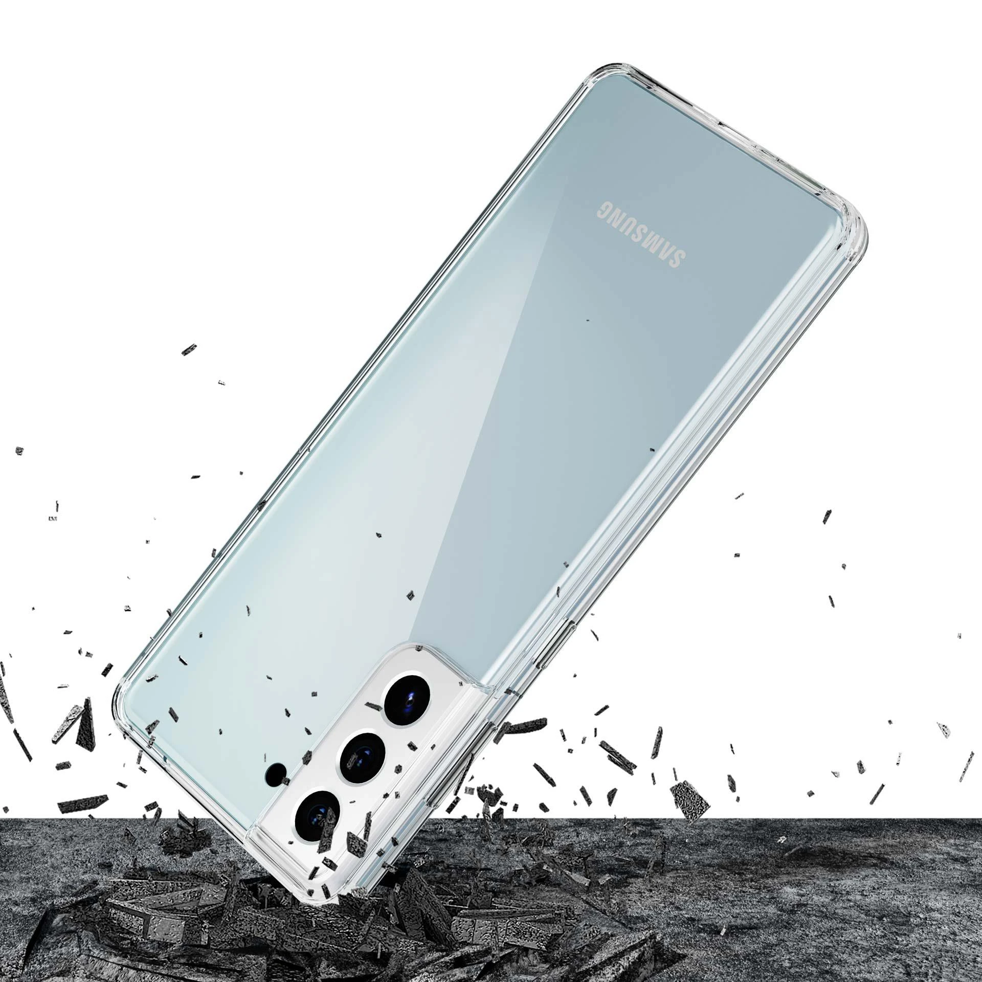 3MK ClearCase Samsung, Galaxy S21 Plus, TPU, skaidrus, skaidrus telefono dėklas
