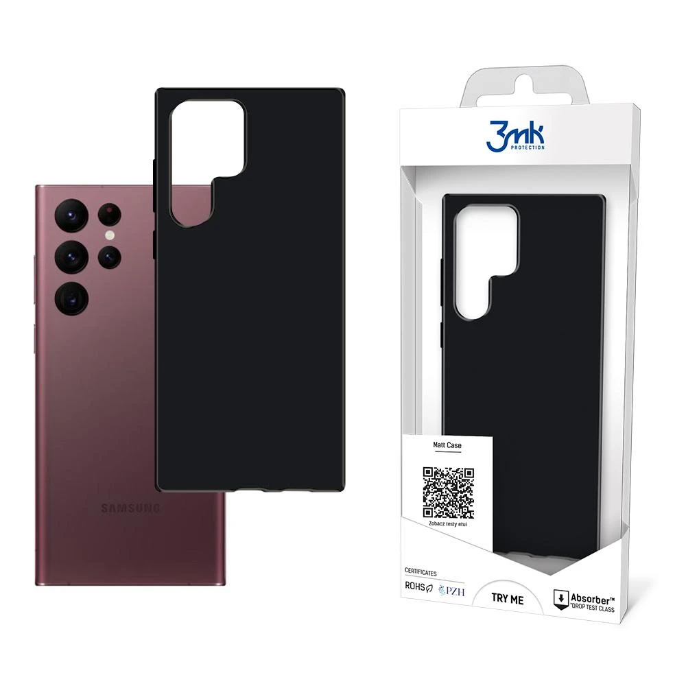 Dėklas 3mk Matt Case Samsung S908 S22 Ultra 5G juodas