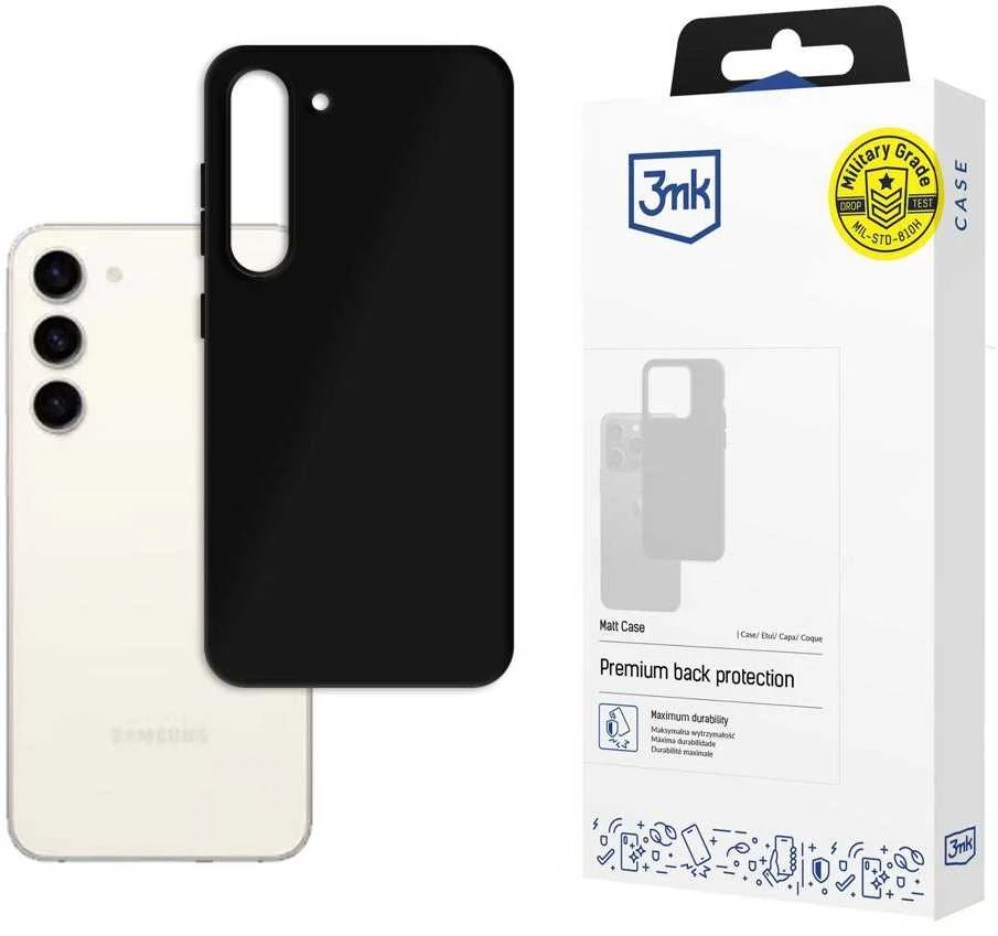 Dėklas 3mk Matt Case Samsung S916 S23 Plus 5G juodas