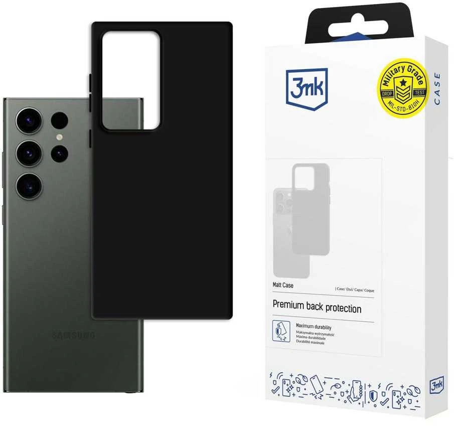 Dėklas 3mk Matt Case Samsung S918 S23 Ultra 5G juodas