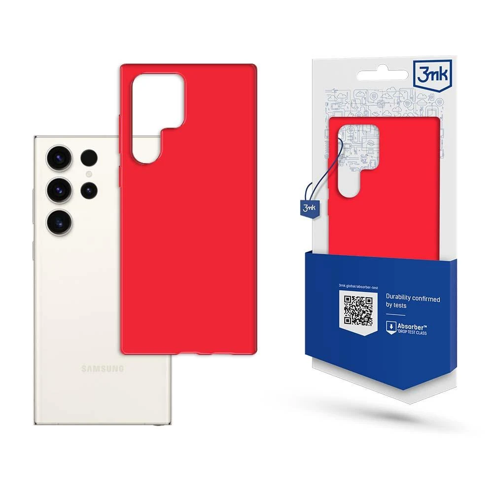 Dėklas 3mk Matt Case Samsung S918 S23 Ultra 5G raudonas