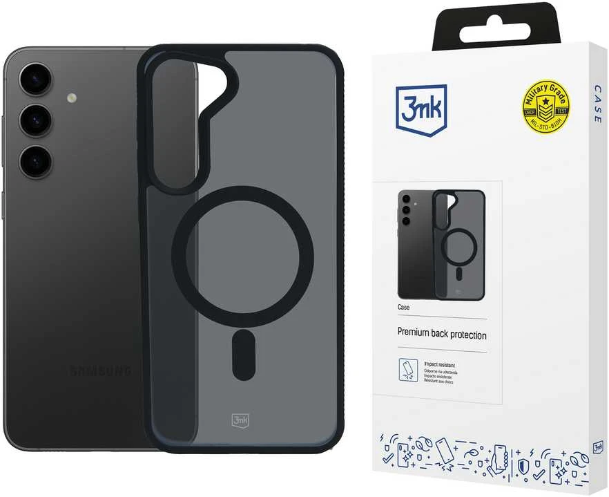 3mk Smoke MagCase with MagSafe Samsung Galaxy S24 Plus - semi-dėklas telefonui skaidrus