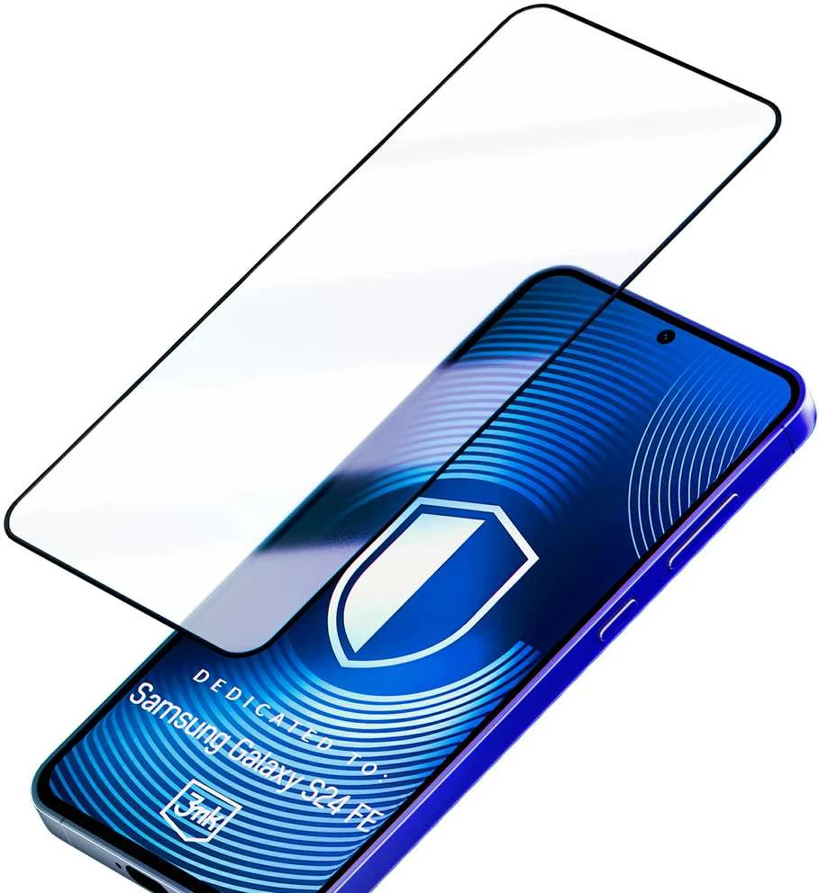 3MK HardGlass Max Lite Samsung Galaxy S24 FE S721 juodos spalvos, Fullscreen Glass Lite