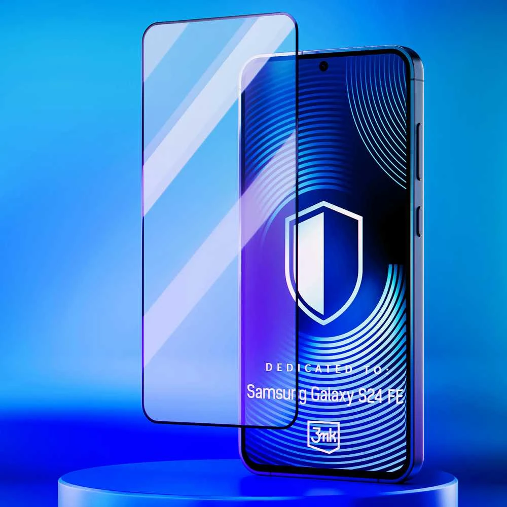 3MK HardGlass Max Lite Samsung Galaxy S24 FE S721 juodos spalvos, Fullscreen Glass Lite