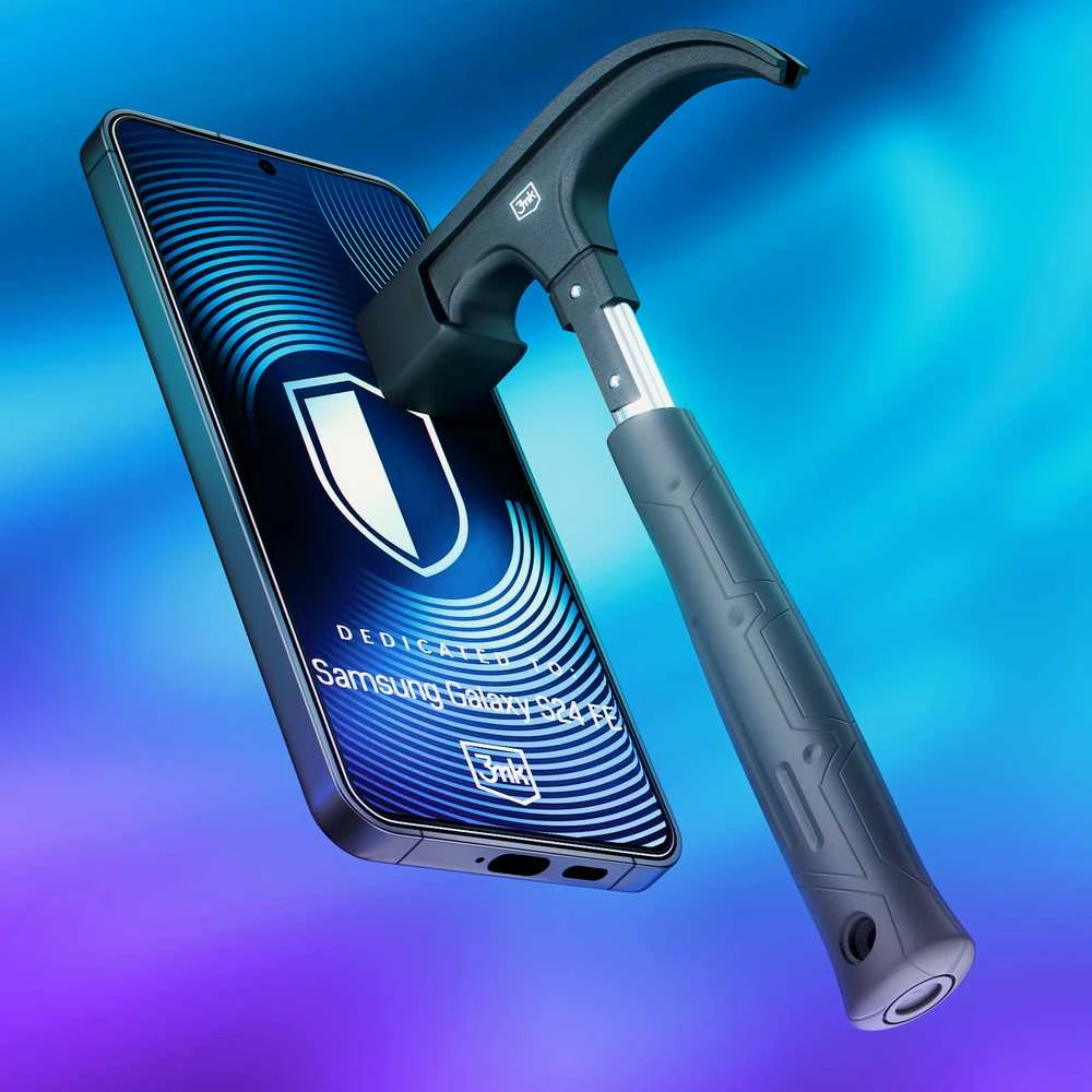 3MK HardGlass Max Lite Samsung Galaxy S24 FE S721 juodos spalvos, Fullscreen Glass Lite