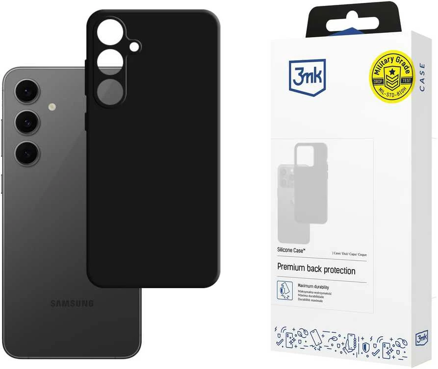 3mk Silicone Samsung Galaxy S24 FE - dėklas telefonui juodos spalvos