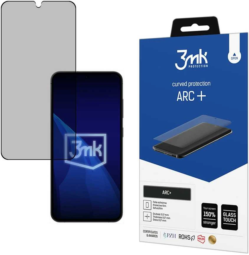 Ekrano apsauga 3MK ARC+ FS viso ekrano, skirta „Samsung Galaxy S25 Plus“