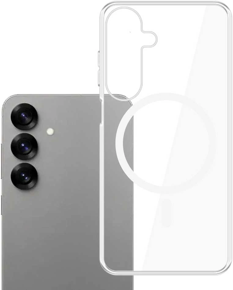 3MK MagDėklas Samsung Galaxy S25+ skaidrus MagSafe Compatible