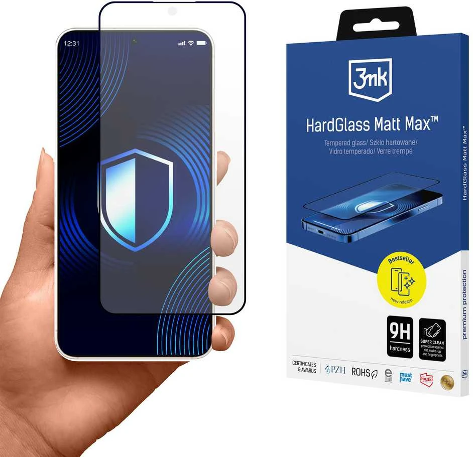 3Mk „Samsung Galaxy S25 Edge“ – 3 mk kietojo stiklo matinis maksimalus ekranas