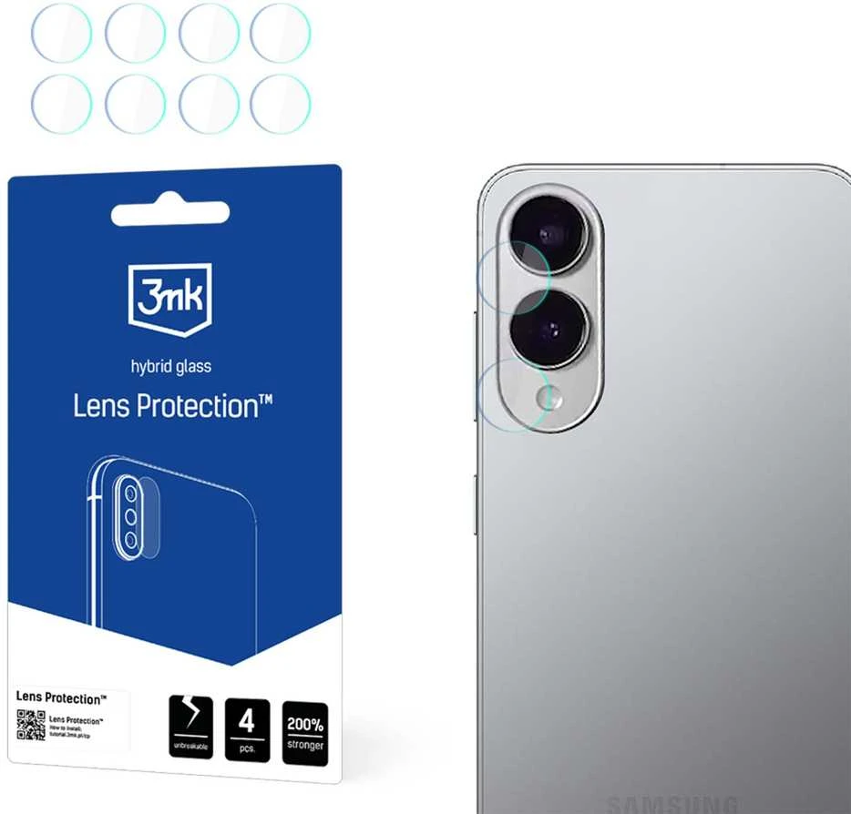 Objektyvas Telefono kameros apsauga 3MK Lens Protect skirta Samsung Galaxy S25 Edge 4vnt