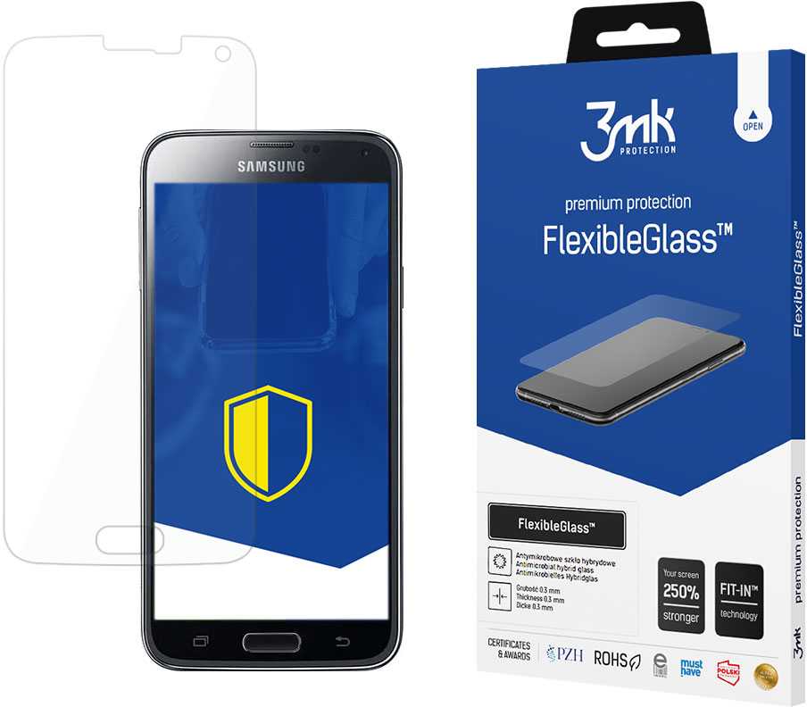 3MK FlexibleGlass Ekrano apsauga, Samsung, S5 Neo G903F, Hibridinis stiklas, Skaidrus