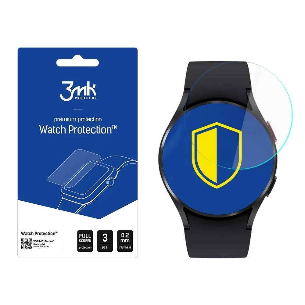 Apsauginis ekrano stikliukas Samsung Galaxy Watch 4, 44mm, 3 VNT.