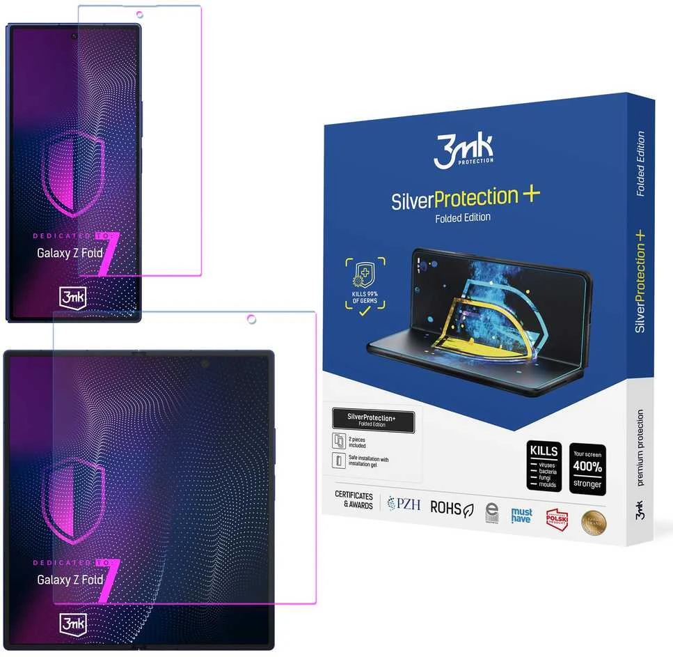 LCD apsauginė plėvelė 3mk Sidabrinis Protection+ Folded Edition Samsung F966 Z Fold7
